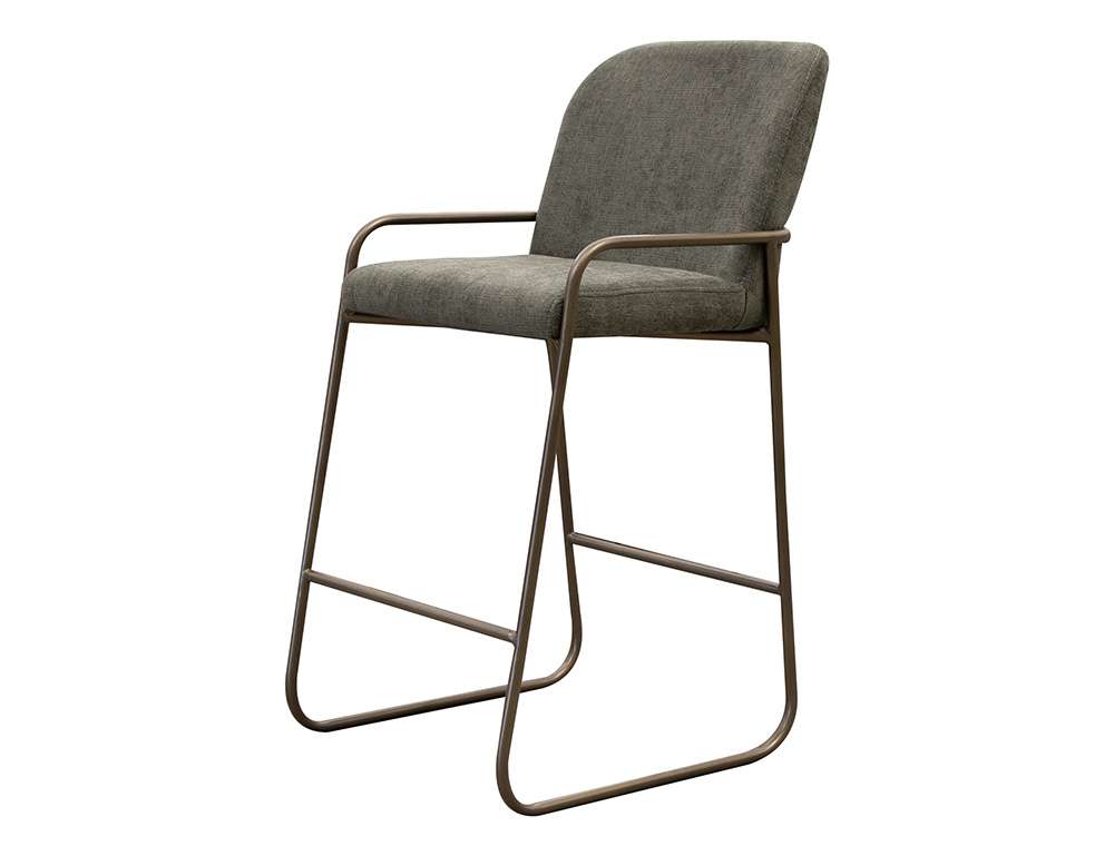 IFD - Comala - Wooden Frame & Metal Base, 30in Upholstered Barstool - IUP800-BST30-111 veiw 1