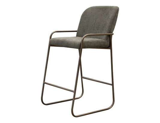 IFD - Comala - Wooden Frame & Metal Base, 30in Upholstered Barstool - IUP800-BST30-111 veiw 1