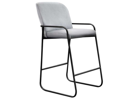IFD - Comala - Wooden Frame & Metal Base, 30in Upholstered Barstool - IUP800-BST30-161 veiw 1