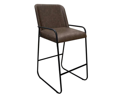 IFD - Comala - Wooden Frame & Metal Base, 30in Upholstered Barstool - IUP800-BST30-212 veiw 1