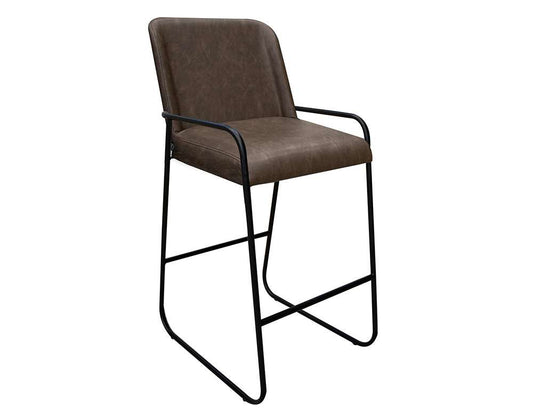 IFD - Comala - Wooden Frame & Metal Base, 30in Upholstered Barstool - IUP800-BST30-212 veiw 1