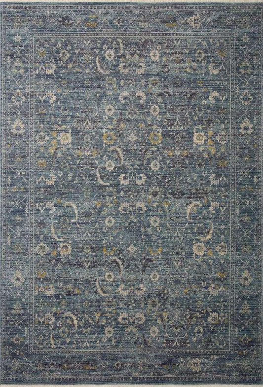 Jean Stoffer x Loloi - Bradbury Ocean / Gold 18in x 18in Sample Rug - BRADBRU-03OCGO160S veiw 1