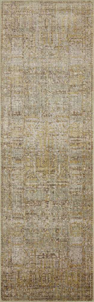 Jean Stoffer x Loloi - Bradbury Dove / Gold 2-6in x 12-0in Runner Rug - BRADBRU-02DVGO26C0 veiw 1