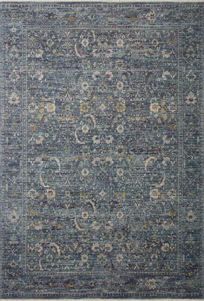 Jean Stoffer x Loloi - Bradbury Ocean / Gold 3-7in x 5-7in Accent Rug - BRADBRU-03OCGO3757 veiw 1