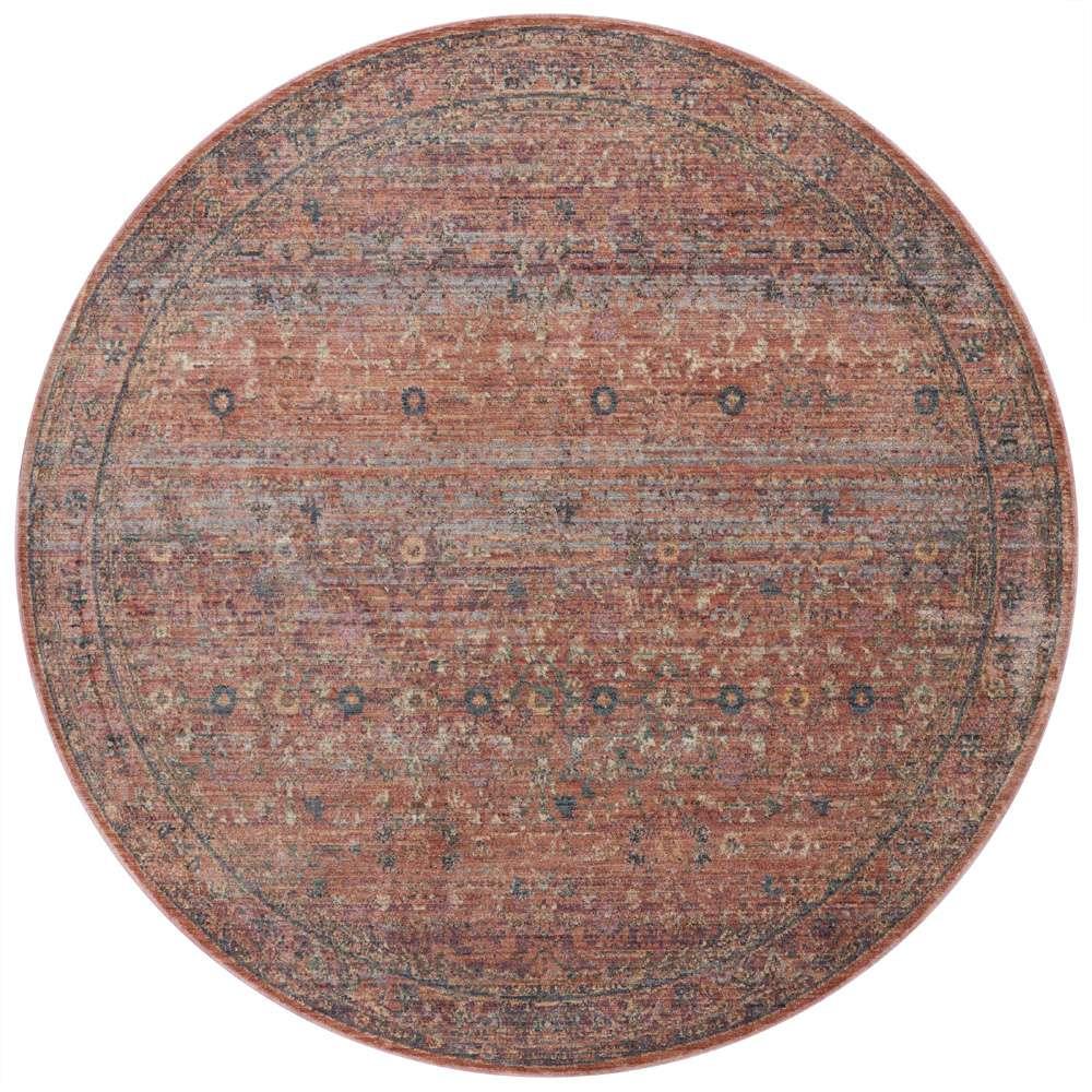Jean Stoffer x Loloi - Bradbury Sunset / Multi 5-0in x 5-0in Round Accent Rug - BRADBRU-06SSML500R veiw 1