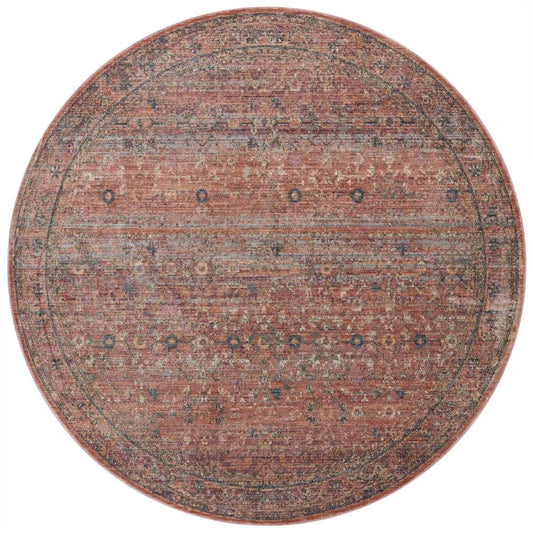 Jean Stoffer x Loloi - Bradbury Sunset / Multi 5-0in x 5-0in Round Accent Rug - BRADBRU-06SSML500R veiw 1