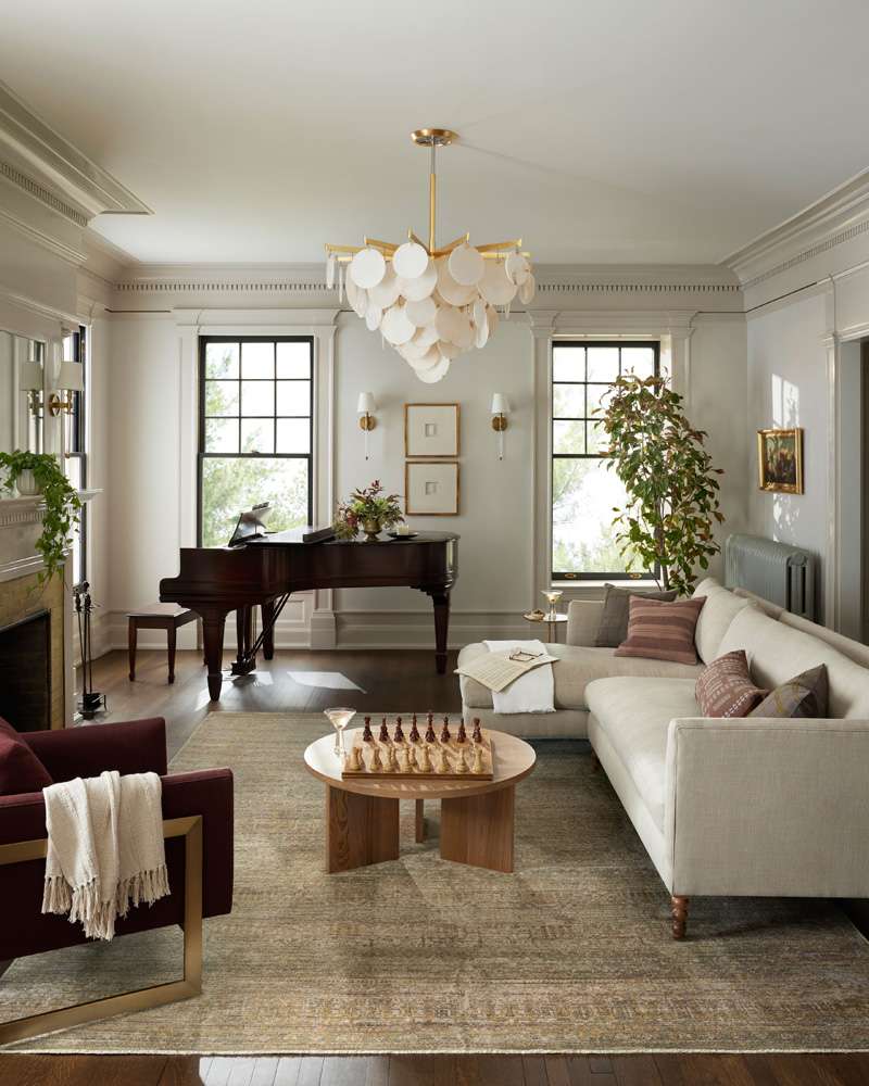 Jean Stoffer x Loloi - Bradbury Dove / Gold 6-3in x 9 Area Rug - BRADBRU-02DVGO6390 veiw 2