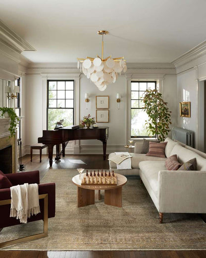 Jean Stoffer x Loloi - Bradbury Dove / Gold 6-3in x 9 Area Rug - BRADBRU-02DVGO6390 veiw 2