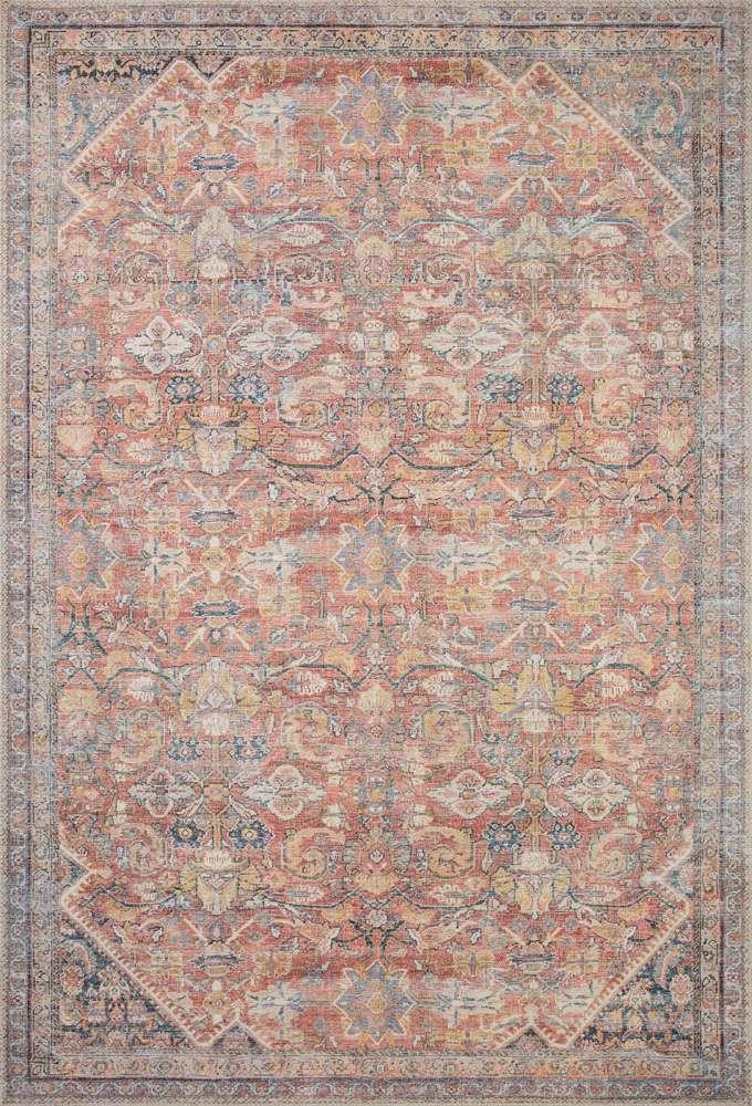 Loloi - Adrian Rust / Denim 18in x 18in Sample Rug - ADRIADR-02RUDE160S veiw 1