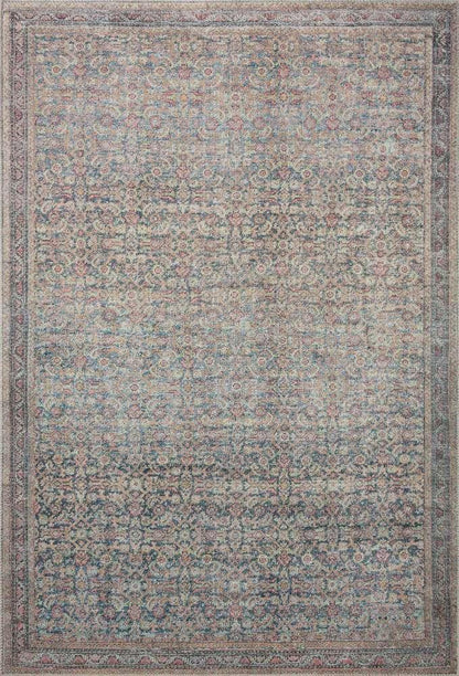 Loloi - Adrian Denim / Multi 5-0in x 7-6in Area Rug - ADRIADR-04DEML5076 veiw 1