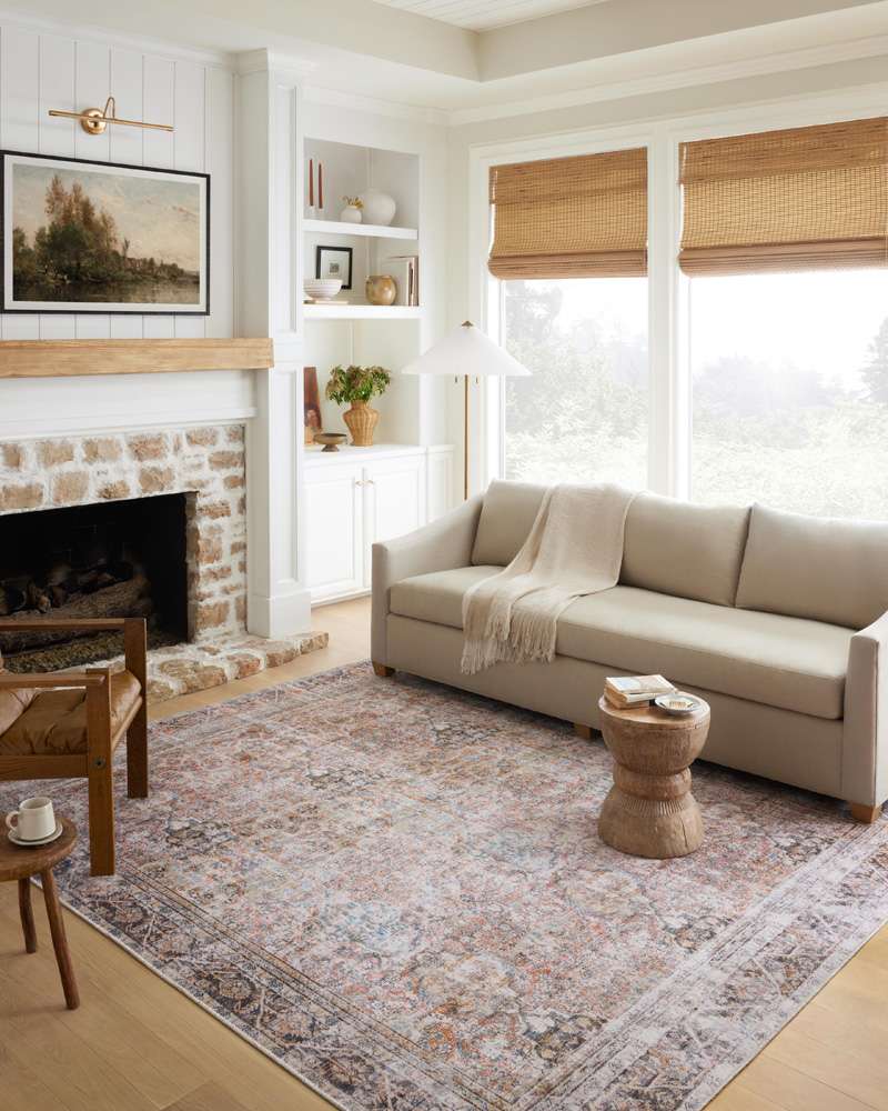 Loloi - Adrian Sunset / Charcoal 5-0in x 7-6in Area Rug - ADRIADR-05SSCC5076 veiw 2