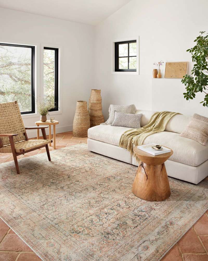 Loloi - Adrian Natural / Apricot 7-6in x 9-6in Area Rug - ADRIADR-01NAAP7696 veiw 2