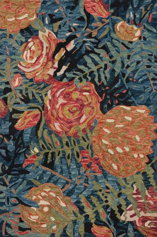 Loloi - Belladonna Black / Fiesta 2-6in x 7-6in Runner Rug - BLOSBLM-02BLFD2676 veiw 1