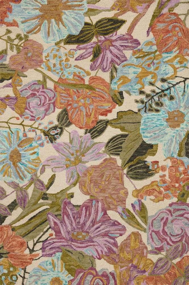 Loloi - Belladonna Ivory / Multi 3-6in x 5-6in Accent Rug - BLOSBLM-04IVML3656 veiw 1