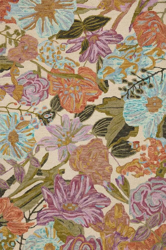 Loloi - Belladonna Ivory / Multi 7-9in x 9-9in Area Rug - BLOSBLM-04IVML7999 veiw 1