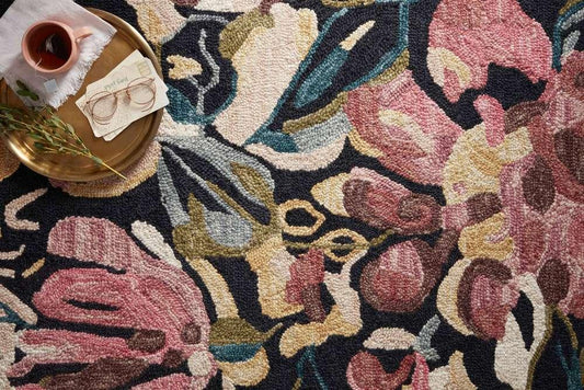 Loloi - Belladonna Black / Berry 8-6in x 11-6in Area Rug - BLOSBLM-01BLBY86B6 veiw 2