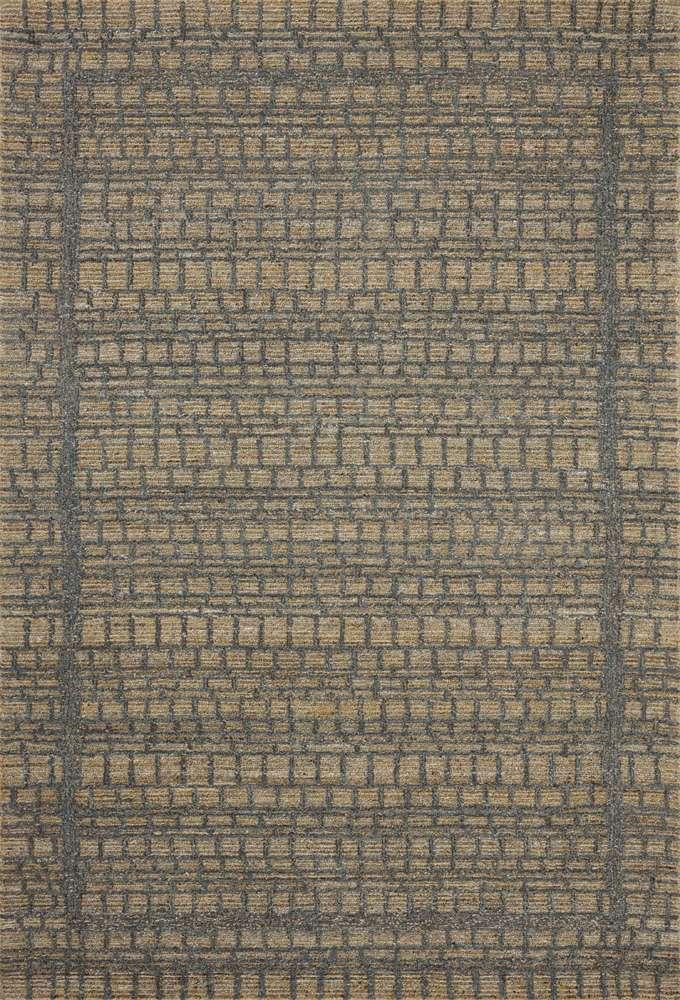 Loloi - Elias Wheat / Charcoal 7-9in x 9-9in Area Rug - ELIAELA-05WTCC7999 veiw 1
