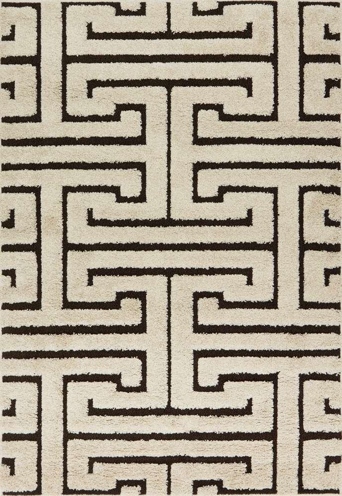 Loloi - Enchant Ivory / Dark Brown 2-3in x 8-0in Runner Rug - ENCOEN-28IVDB2380 veiw 1