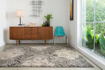 Loloi - Enchant Smoke / Beige 7-7in x 7-7in Square Area Rug - ENCOEN-03SKBE770S veiw 3