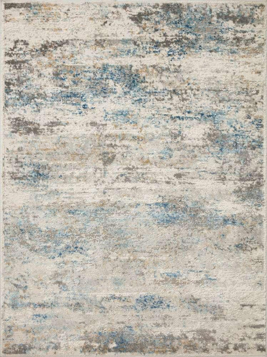 Loloi - Estelle Ivory / Ocean 18in x 18in Sample Rug - ESTEEST-03IVOC160S veiw 1