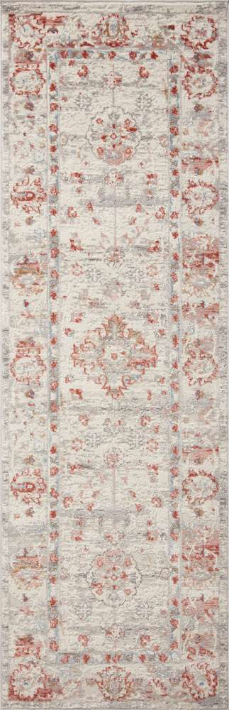 Loloi - Estelle Ivory / Rust 2-7in x 8-0in Runner Rug - ESTEEST-01IVRU2780 veiw 1