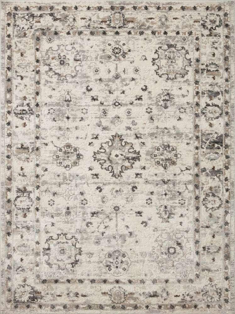 Loloi - Estelle Ivory / Stone 3-11in x 5-7in Accent Rug - ESTEEST-01IVSN3B57 veiw 1