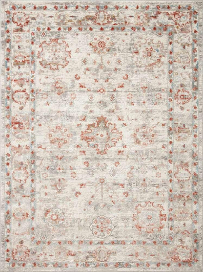 Loloi - Estelle Ivory / Rust 5-3in x 7-8in Area Rug - ESTEEST-01IVRU5378 veiw 1