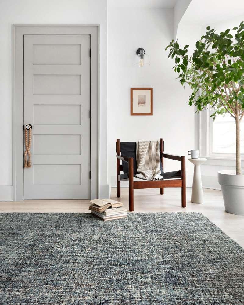 Loloi - Harlow Denim / Charcoal 8-6in x 12 Area Rug - HLOWHLO-01DECC86C0 veiw 2