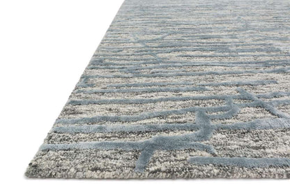 Loloi - Juneau Grey / Blue 18in x 18in Sample Rug - JUNEJY-07GYBB160S veiw 2