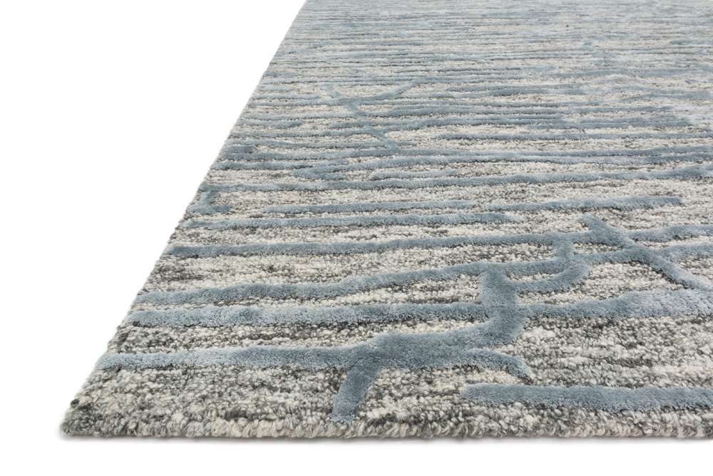 Loloi - Juneau Grey / Blue 5-0in x 7-6in Area Rug - JUNEJY-07GYBB5076 veiw 2