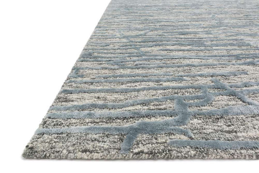 Loloi - Juneau Grey / Blue 5-0in x 7-6in Area Rug - JUNEJY-07GYBB5076 veiw 2