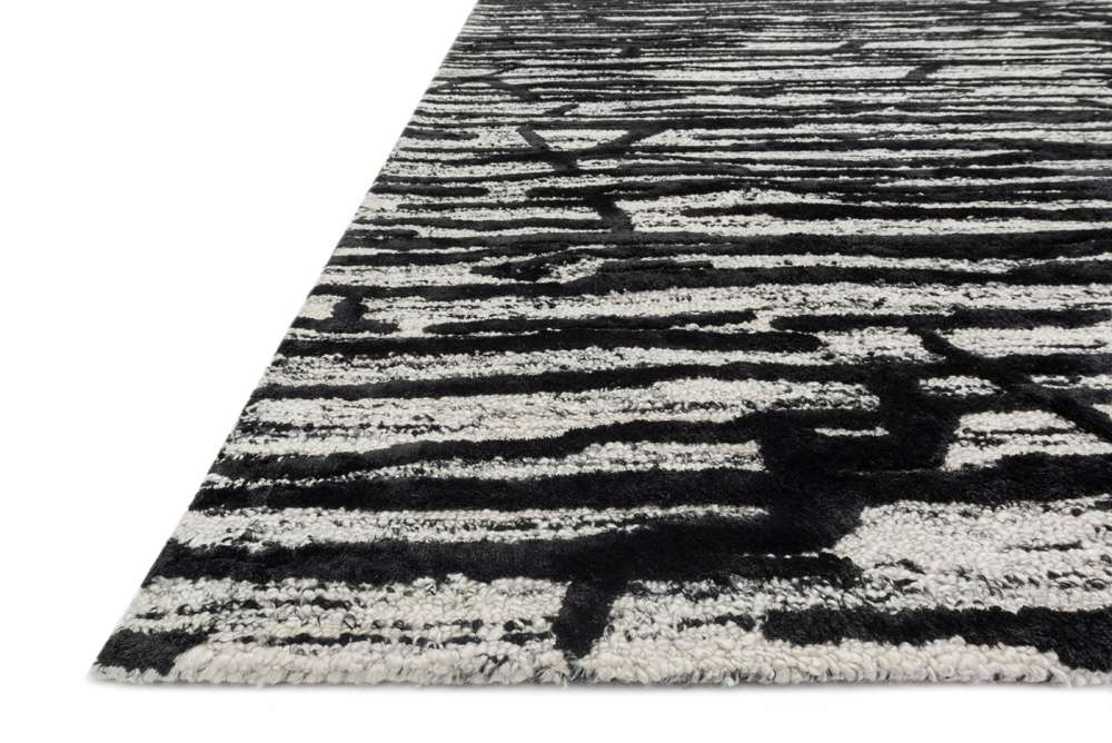 Loloi - Juneau Ivory / Black 9-3in x 13 Area Rug - JUNEJY-07IVBL93D0 veiw 2