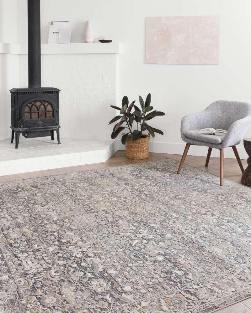 Loloi - Lucia Grey / Mist 6-8in x 8-8in Area Rug - LCIALUC-04GYMI6888 veiw 2