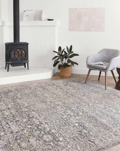 Loloi - Lucia Grey / Mist 6-8in x 8-8in Area Rug - LCIALUC-04GYMI6888 veiw 2