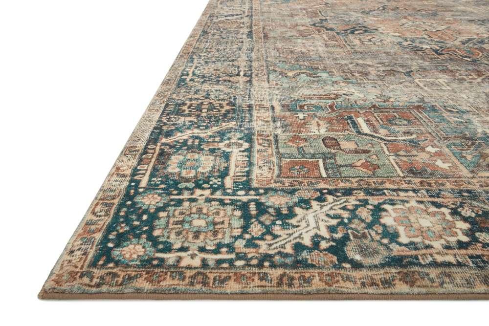 Loloi - Margot Terracotta / Lagoon 18in x 18in Sample Rug - MARGMAT-02TCLJ160S veiw 5
