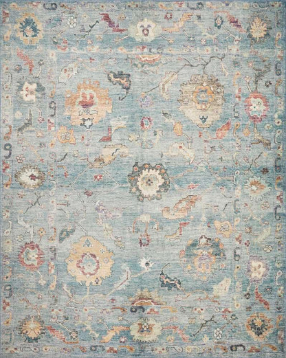Loloi - Margot Denim / Multi 2-0in x 5-0in Accent Rug - MARGMAT-06DEML2050 veiw 1