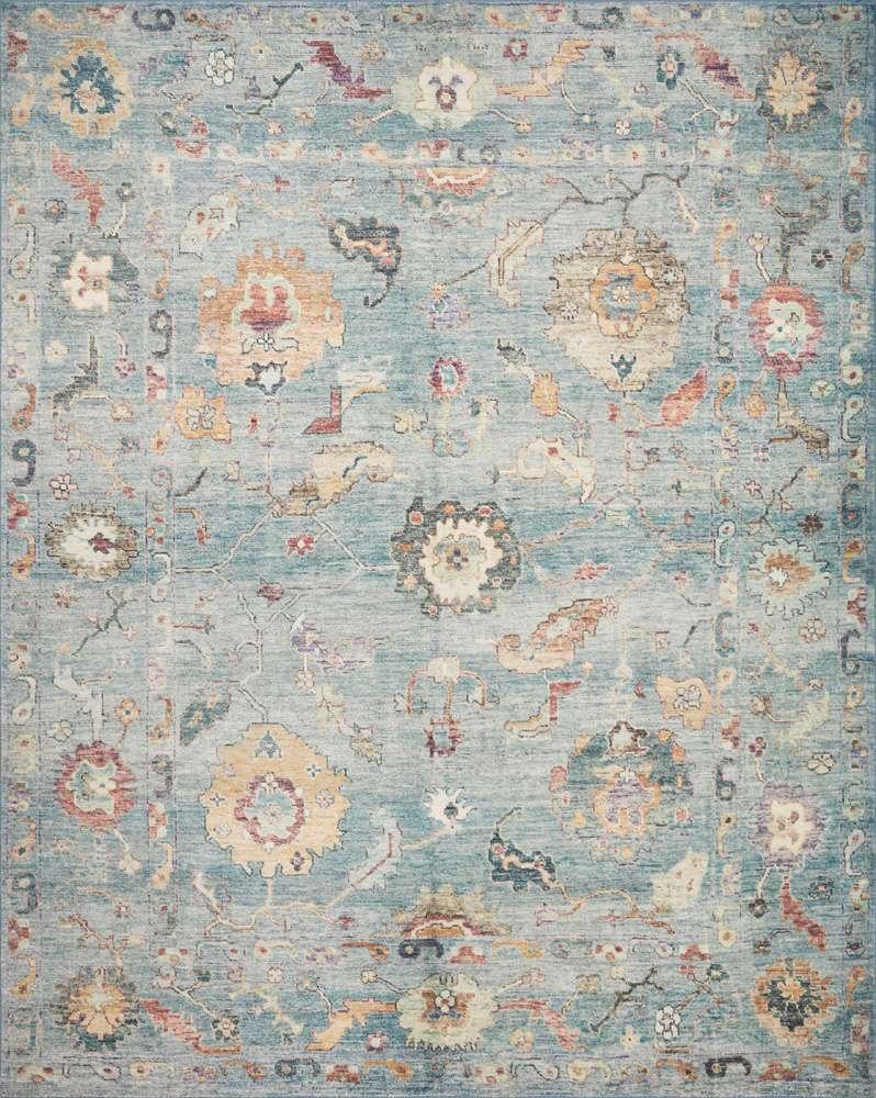 Loloi - Margot Denim / Multi 3-6in x 5-6in Accent Rug - MARGMAT-06DEML3656 veiw 1