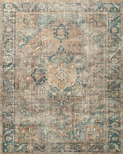 Loloi - Margot Terracotta / Lagoon 3-6in x 5-6in Accent Rug - MARGMAT-02TCLJ3656 veiw 1