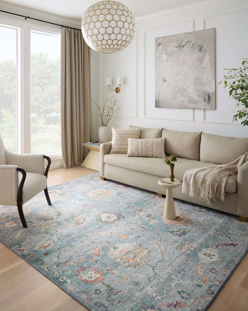 Loloi - Margot Denim / Multi 8-6in x 11-6in Area Rug - MARGMAT-06DEML86B6 veiw 2