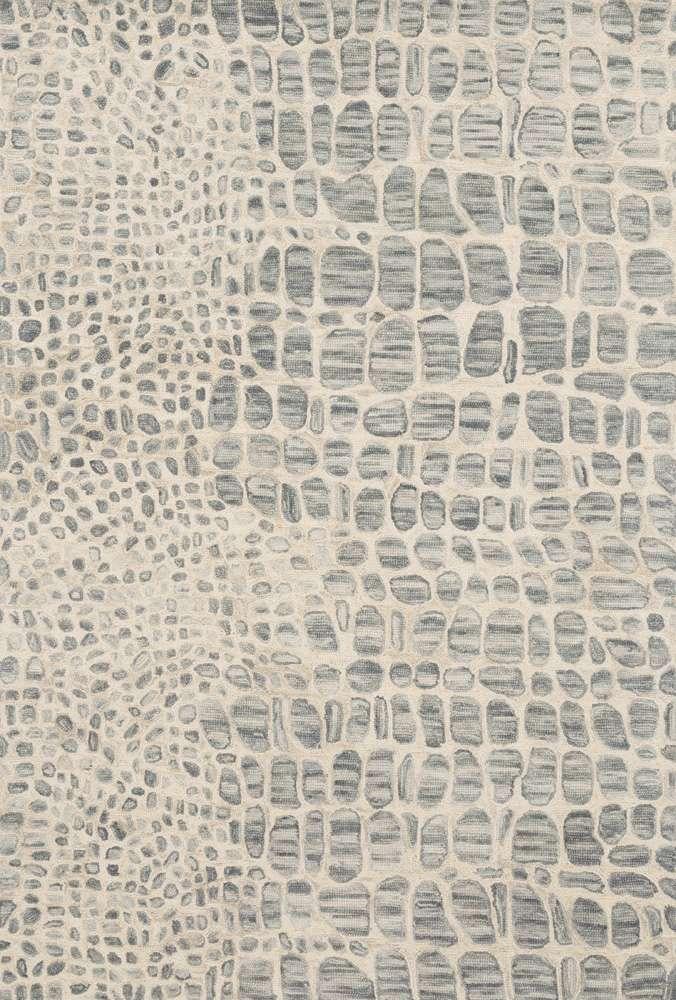 Loloi - Masai Silver Grey / Ivory 7-9in x 9-9in Area Rug - MASAMAS-03SYIV7999 veiw 1