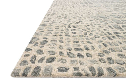 Loloi - Masai Silver Grey / Ivory 7-9in x 9-9in Area Rug - MASAMAS-03SYIV7999 veiw 2