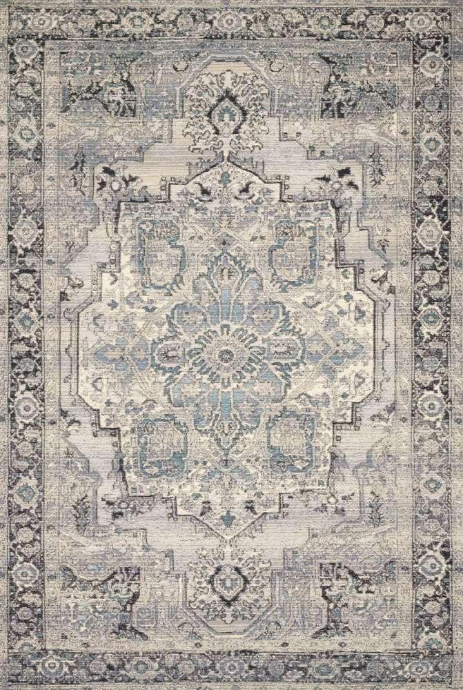Loloi - Mika Grey / Blue 18in x 18in Sample Rug - MIKAMIK-01GYBB160S veiw 1