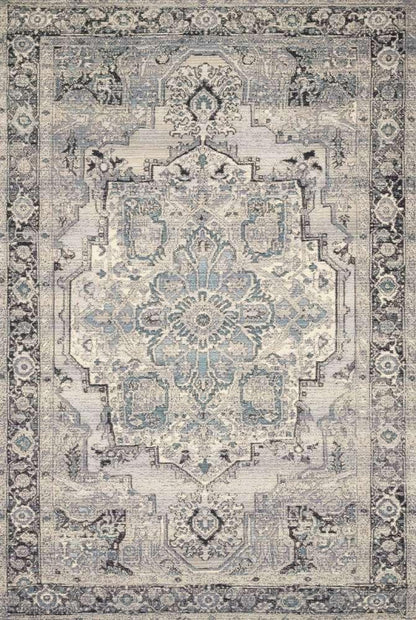 Loloi - Mika Grey / Blue 18in x 18in Sample Rug - MIKAMIK-01GYBB160S veiw 1