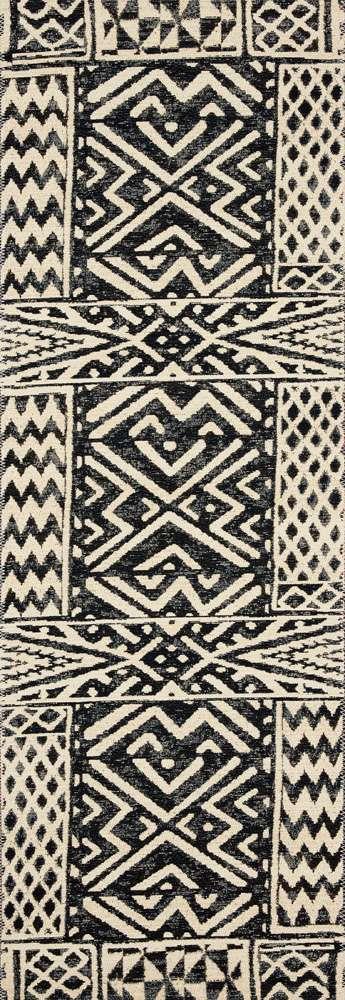 Loloi - Mika Ivory / Black 2-5in x 11-2in Runner Rug - MIKAMIK-13IVBL25B2 veiw 1
