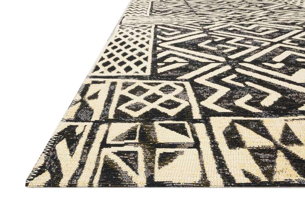 Loloi - Mika Ivory / Black 2-5in x 4 Accent Rug - MIKAMIK-13IVBL2540 veiw 2