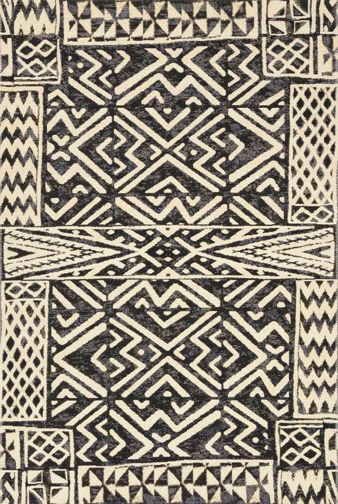 Loloi - Mika Ivory / Black 5-3in x 7-8in Area Rug - MIKAMIK-13IVBL5378 veiw 1