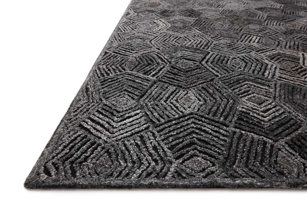 Loloi - Prescott Charcoal 9-3in x 13 Area Rug - PRSCPRE-01CC0093D0 veiw 2