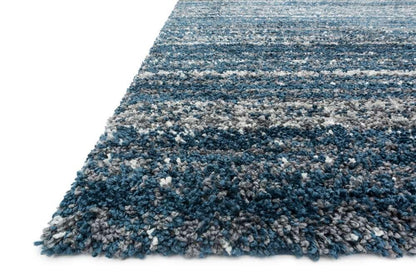 Loloi - Quincy Navy / Pewter 18in x 18in Sample Rug - QNCYQC-05NVPW160S veiw 2
