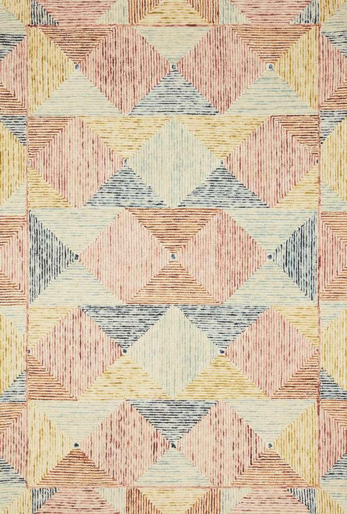 Loloi - Spectrum Ivory / Multi 18in x 18in Sample Rug - SPECSPE-01IVML160S veiw 1