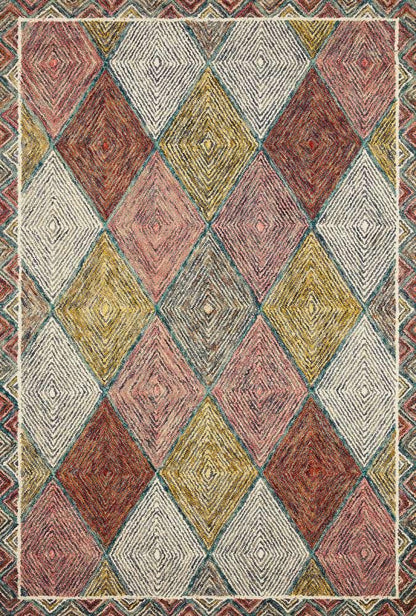 Loloi - Spectrum Turquoise / Fiesta 18in x 18in Sample Rug - SPECSPE-02TQFD160S veiw 1